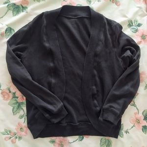 Black Mid Sleeve Cardigan Shrug